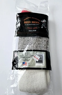Original Rockford Rojo Tacón Calcetines 6851-2 2 Pares Talla Grande 10-11 Calcetín Mono Kit Foto 1 de 3