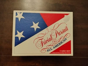 Trivial Pursuit All American Card Set General Knowledge Questions 1993 COMPLETE - Picture 1 of 2