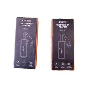 2 X iDsonix USB2.2 A ETHERNET ADAPTER. IDU2-1R.New.100Mbps -windows,Mac,Os,Linux - Afbeelding 1 van 6