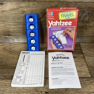1989 Travel Yahtzee Game Milton Bradley Complete Board Games - Picture 1 of 9