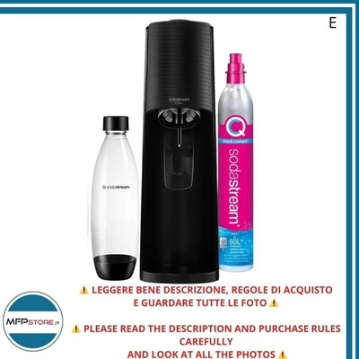 Gasatore Elettrico SodaStream E-Terra con Bottiglia, CO₂ e Alimentatore