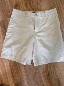 Polo Ralph Lauren Chino Zip Flat Front Bermuda Shorts Boys 20 Light Khaki - Picture 1 of 5