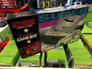 SNES Super Nintendo - Super Set Inklusive Super Gameboy & Mario World | OVP /PAL - Picture 1 of 5