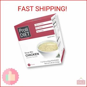 ProtiDIET High Protein Chicken Soup Mix - Low Sugar, No Fat, Quick and Easy-to-P - Picture 1 of 2