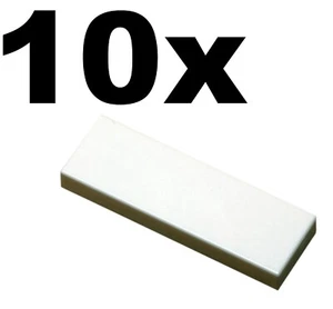 NEW LEGO - TILES - 1 x 3 - White Tile x 10 - 1x3 smooth flat tiler - Picture 1 of 1