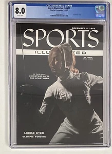 Sports Illustrated December 5 1955 Louise Dyer Olympic Fencing CGC 8.0 Newsstand - Picture 1 of 4