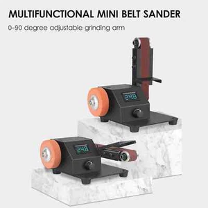 350W Vertical & Horizontal Belt Sander Sanding Polishing Grinding Machine Grind - Picture 1 of 12
