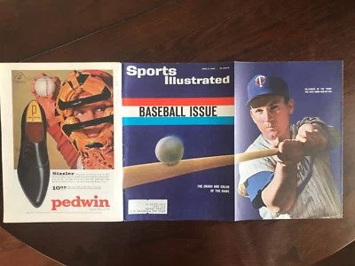 SPORTS ILLUSTRATED 1963 BASEBALL PREVIEW HARMON KILLEBREW MINNESOTA TWINS MLB - Image 1 of 4