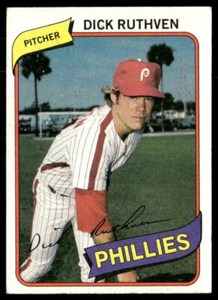Dick Ruthven 1980 Topps #136 Philadelphia Phillies Baseball Card - Picture 1 of 2