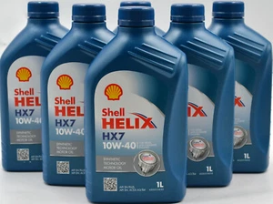 12x1 Liter Shell Helix HX7 10W-40 Motorenöl 10W40 Motoröl A3 B4 Fiat MB VW - Bild 1 von 1