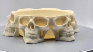 Skull Bowl β Gothic Halloween Trinket Dish | 12cm Decorative Ornament - Scary - Picture 1 of 9
