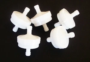 5 GOLIATH INDUSTRIAL 1/4" UNIVERSAL IN LINE KRAFTSTOFF GASFILTER RASENMÄHER FF14MW - Bild 1 von 1