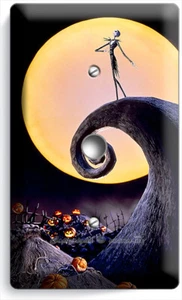 NIGHTMARE BEFORE CHRISTMAS JACK SKELLINGTON LUCE DIMMER PIASTRE CAVO DECORAZIONE CAMERA - Foto 1 di 1