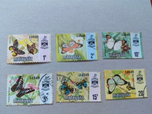 Malasia 1977 1978 Harrison Butterflies Sabah North Borneo como nuevo y usado - Imagen 1 de 1