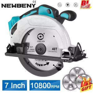 Sierra circular de mano a batería sin escobillas de 10800 RPM sierra circular para batería Makita de 18V - Imagen 1 de 15