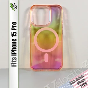 Case for iPhone 15 Pro - Rainbow Glow | Magnetic | Smooth, Slim & Stylish - Picture 1 of 14