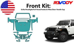 For Jeep Wrangler Willys 2024-2025 Front Paint Protection Film PreCut Kit PPF - Picture 1 of 7