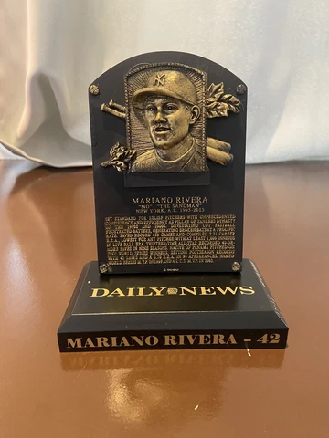 Mariano Rivera Hall Of Fame Plaque - First Ever Unanimous Selection No. 17156 Cover