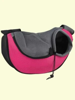 trasportino a tracolla cane gatto marsupio monospalla borsa da passeggio animali - Immagine 1 di 4