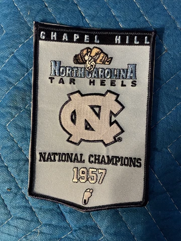 NORTH CAROLINA TAR HEELS Chapel Hill 1957 NATIONAL CHAMPIONS BANNER PATCH Cover