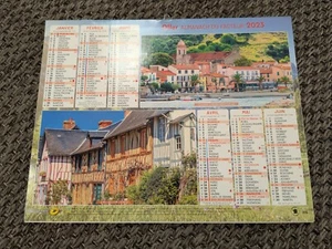 Calendar/Almanac La Poste 2023, 204 - Estaing, Fougères, Collioure, Bec-Hellouin - Picture 1 of 2