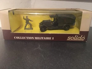 Solido 6023 – Transport Vehicle with Figure – Collection Militaire I - Picture 1 of 3