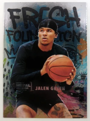 2021 Skybox Metal Universe Champions Fresh Foundation Jalen Green Rookie RC #FF1 - Image 1 of 2