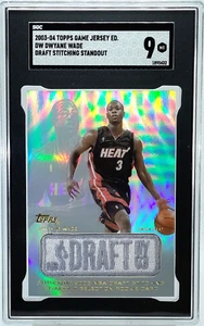 SGC 9 Dwyane Wade Rookie PATCH 2003-04 Topps Jersey Edition HOLO SILVER HOF - Picture 1 of 2