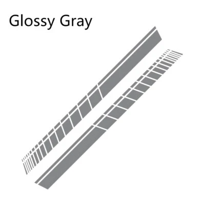 Car Sticker Body Door Side Decals Skirt Stripes Matte Glossy Vinyl Stickers 2Pcs - Image 1 of 4