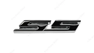 Emblem " SS " Klebeemblem Aufkleber Camaro Chevelle Metall Chevrolet Super Sport - Bild 1 von 2