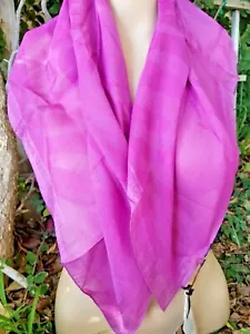 BRIGHT! NEW TAGS AUTH ROBERTO CAVALLI SCARF SQUARE ZEBRA VIOLET PURPLE - Picture 1 of 15