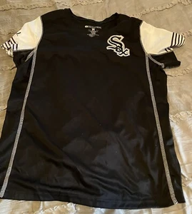 CHICAGO WHITE SOX Baseball MLB Sewn Jersey Style Women's MEDIUM Black Shirt - Picture 1 of 2