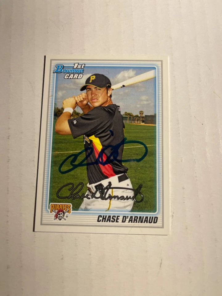 Pittsburgh Pirates CHASE D’ARNAUD Signed Card - Image 1 of 1