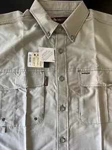Dri Duck Fishing Shirt Mens Large Gray, Water Resistant New (L ) Made In China. - Picture 1 of 3