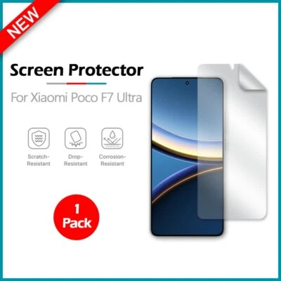 Protector de Pantalla HD Ultra Transparente B2G1 GRATIS para Teléfono Android Xiaomi Poco F7 Ultra Foto 1 de 4