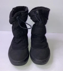 Botas de nieve Crocs Lodge para mujer negras de invierno talla 6 - Imagen 1 de 6