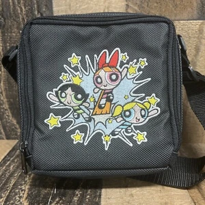 Bolso Powerpuff vintage cosido para niñas negro con correa de transporte - Imagen 1 de 6