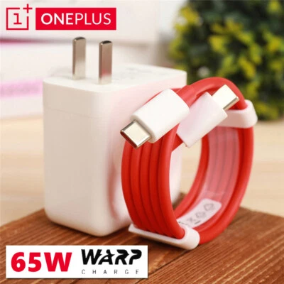 Original OnePlus 65W Warp Charger 2M Dual Type-C Cable For OnePlus 9 Pro 8T 7T - Image 1 of 4