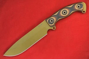 2017 Busse 2nd Gen Steel Heart Ergo .25" Bronze INFI Blade Tequila Sunrise G10 - Picture 1 of 12