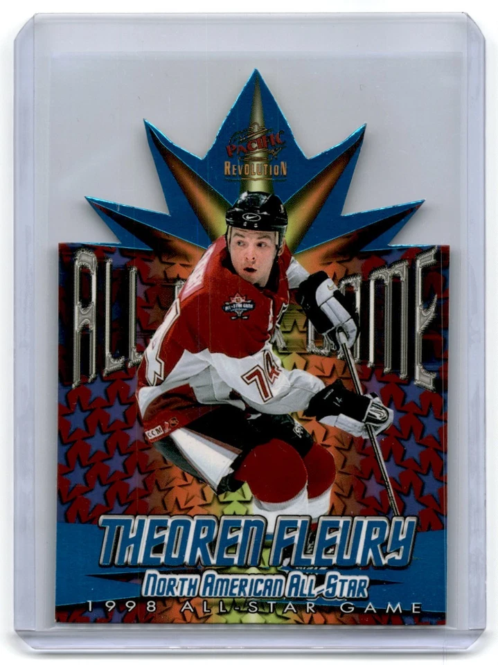 1997-98 Pacific 1998 All Star Game Theoren Fleury #4 Die-Cut - Image 1 of 2