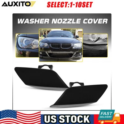 Tapa de cubierta de boquilla de lavado de faros para BMW 335i 335is 328i 2011-13 E92 E93 2-10X Foto 1 de 4