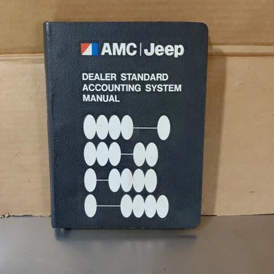 Sistema de contabilidad estándar del concesionario Jeep AMC de la década de 1970 literatura manual... Foto 1 de 4