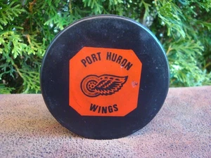 IHL Port Huron Wings Official Hockey Puck 1970's - Picture 1 of 4
