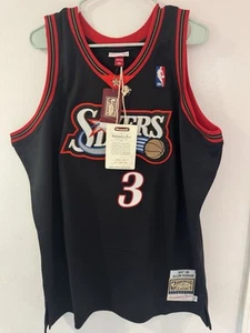 Mitchell &Ness NBA  Phila 76ers 1997-98 Allen Iverson Authentic Jersey -XL - Picture 1 of 8