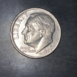 1998 Dime Off Center Strike - Picture 1 of 4