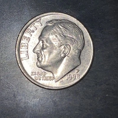 1998 Dime Off Center Strike - Image 1 of 4