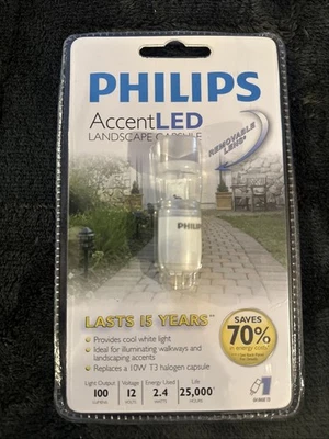Philips Accent LED Landscape Capsule Low Volt 12V 10W/3W G4 T3 Lamp Light New - Image 1 of 4