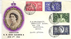 1953 Coronation, illustrated FDC, Bridlington CDS - Picture 1 of 1