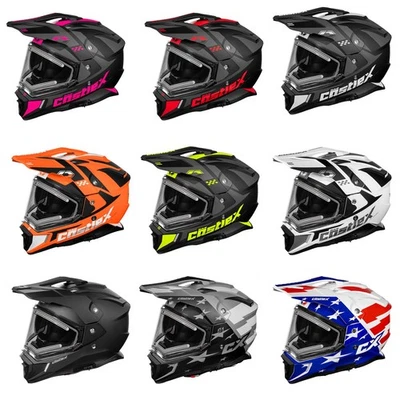Casco deportivo doble Castle X para adultos moto de nieve ATV UTV escudo térmico CX200 Foto 1 de 2