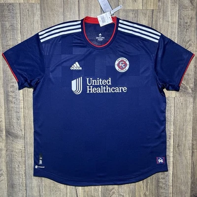NWT Adidas New England Revolution 22/23 Authentic MLS Soccer Jersey Men 2XL $150 - Image 1 of 4